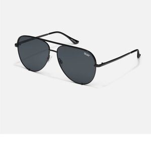 Quay Australia Black Aviator Sunglasses